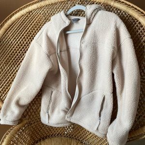 Eddie Bauer hooded zip up Sherpa - NWOT